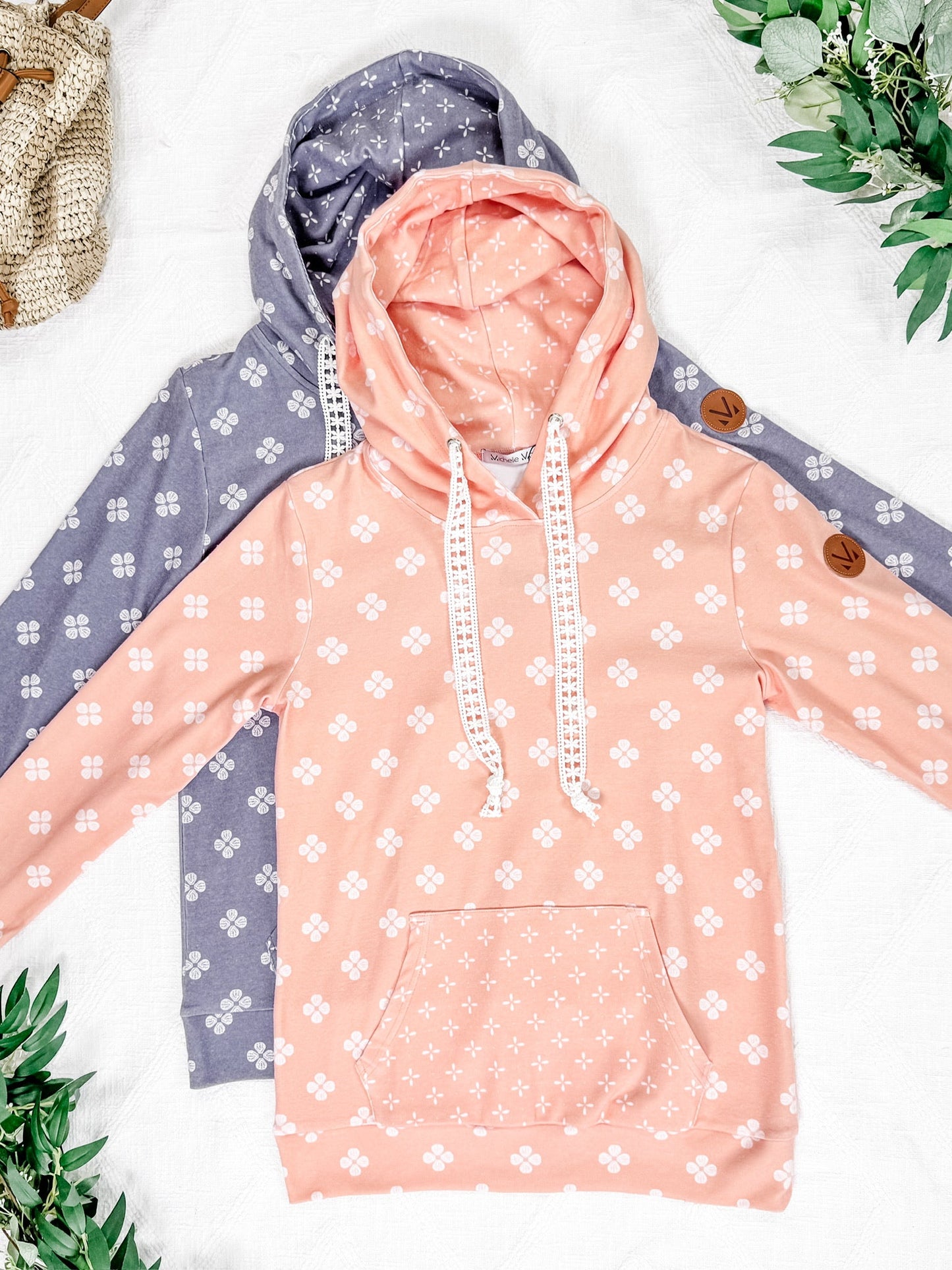 IN STOCK Hailey Pullover Hoodie - Coral Floral FINAL SALE