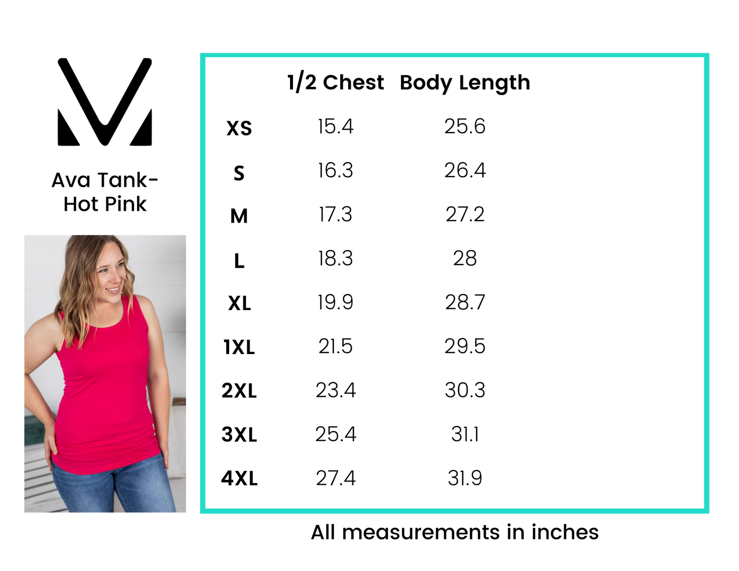 IN STOCK Ava Tank - Hot Pink