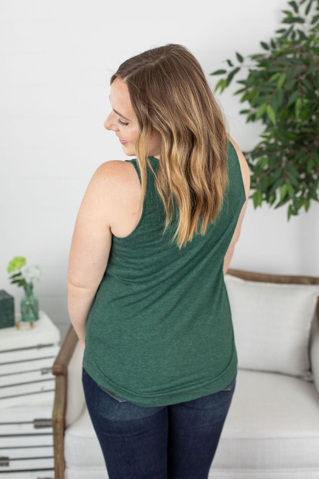 IN STOCK Tiffany Tank - Hunter Green
