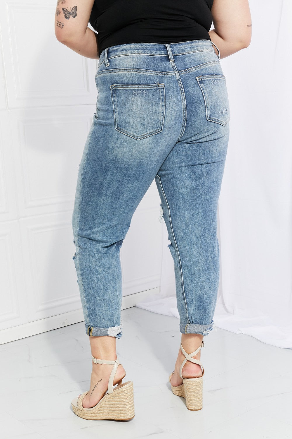 Vervet by Flying Monkey Let You Go Full Size Distressed Jeans