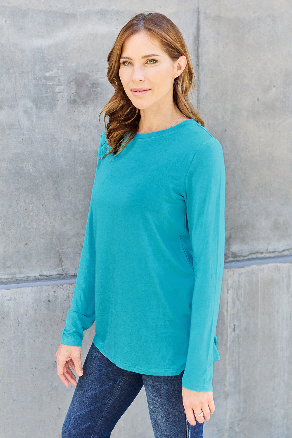 Basic Bae Full Size Round Neck Long Sleeve Top