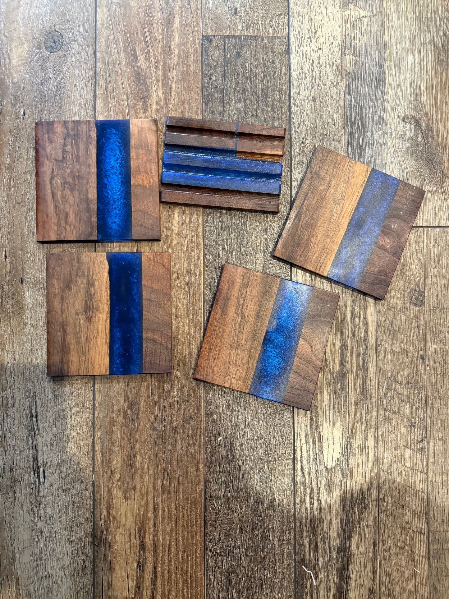 Resin Walnut Coasters