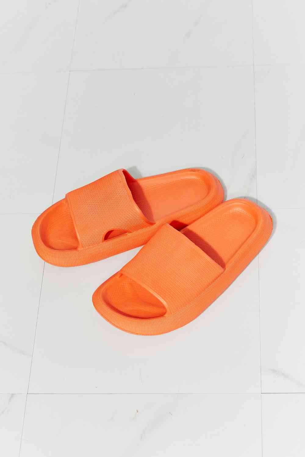 MMShoes Arms Around Me Open Toe Slide in Orange